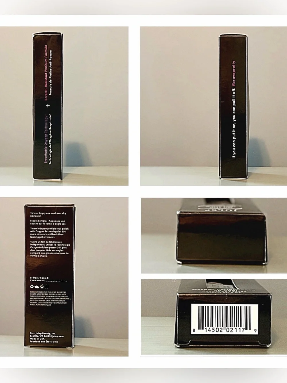Julep Nail Care GO THE DISTANCE Oxygen Performance Clear Top Coat Manicure